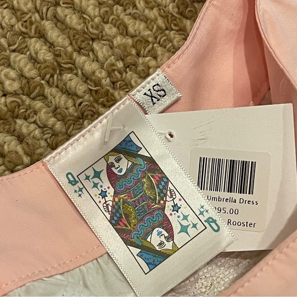 Queen of Sparkles White Cocktail Umbrella Tie Maxi XS NWT - Picture 3 of 9